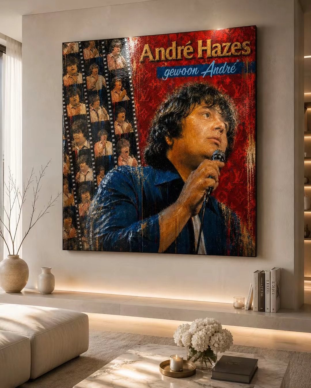 André Hazes – Gewoon André | Luxe Canvas Art, Ophalen of Verzenden
