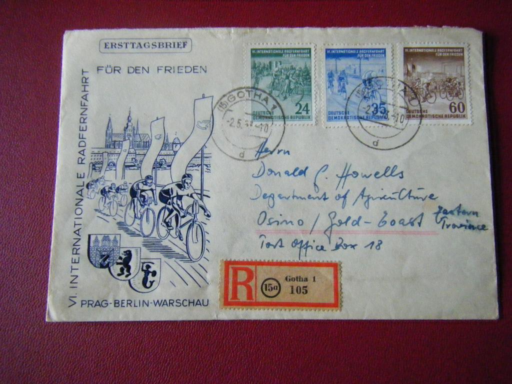 B38 - Duitsland / DDR - Envelop - 18, Postzegels en Munten, Brieven en Enveloppen | Buitenland, Ophalen of Verzenden, Envelop