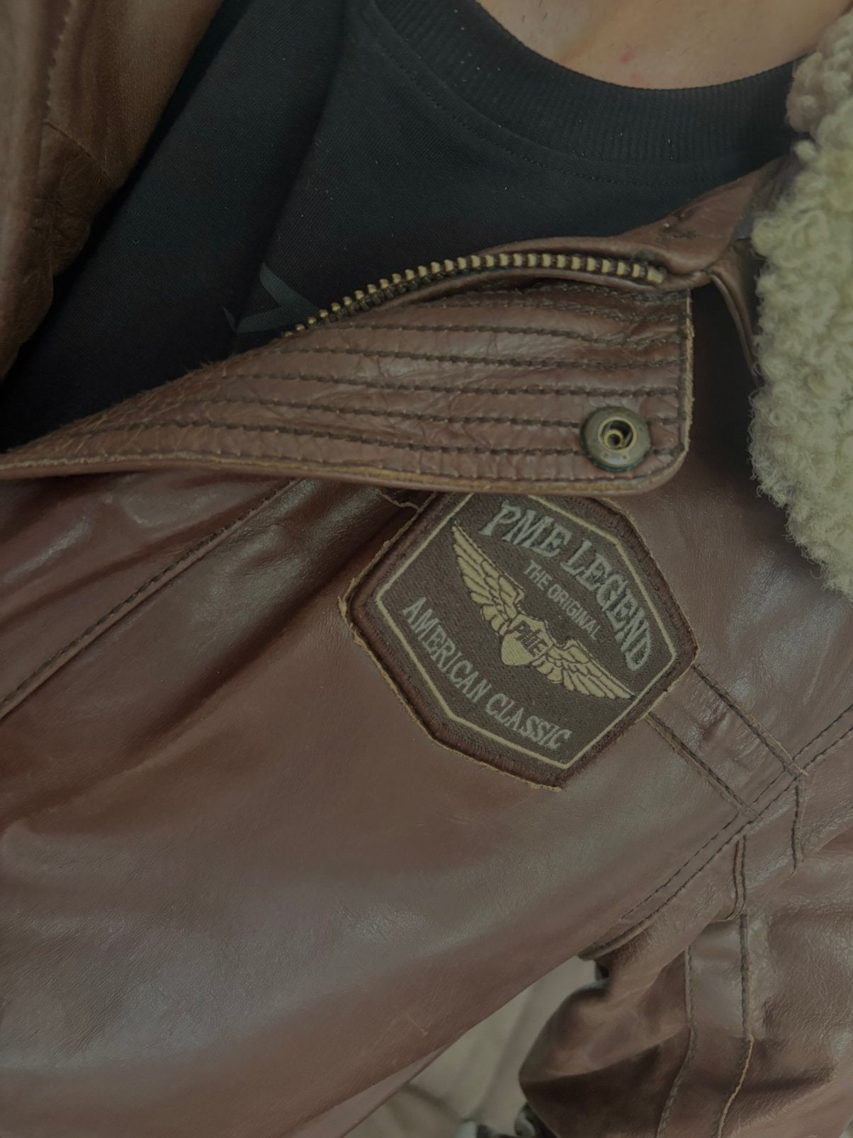 PME Hudson Flight Jacket, Ophalen of Verzenden, Zo goed als nieuw, Maat 48/50 (M), Bruin