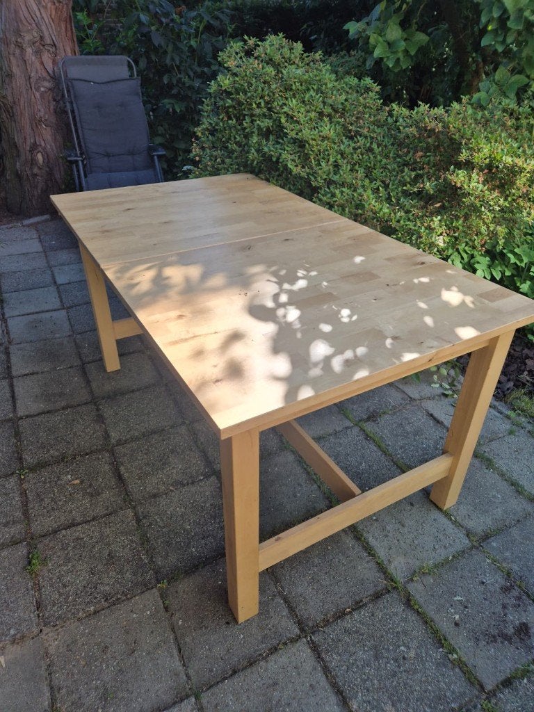 Eettafel Norden IKea, Huis en Inrichting, Ophalen, Gebruikt, 200 cm of meer, 50 tot 100 cm