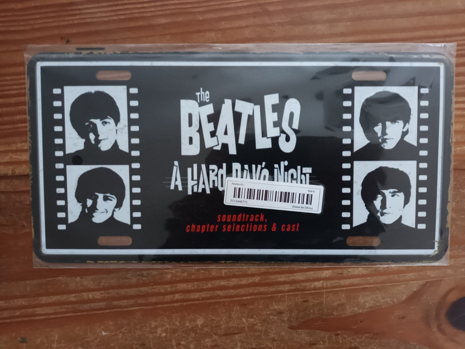 The Beatles - A Hard Day's Night - Metalen Plaat, Ophalen of Verzenden