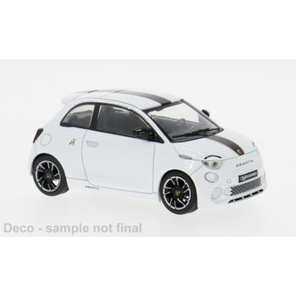 Fiat 500e Abarth 2024 Wit Modelauto 1/43 Ixo Models, Overige merken, Ixo Models, Auto, Ixo Models