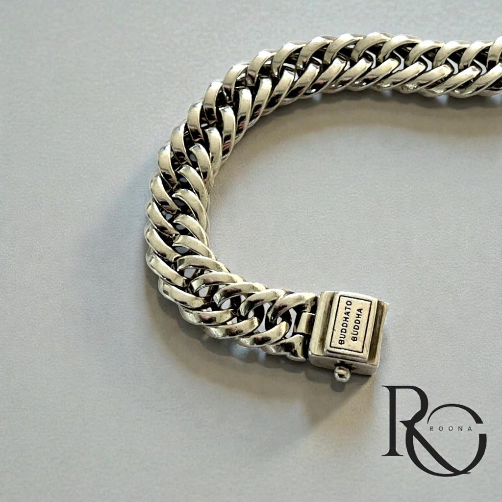 Buddha to Buddha Chain XS Zilveren Armband 18 cm  Preloved, Ophalen of Verzenden, Zo goed als nieuw, Zilver, Zilver
