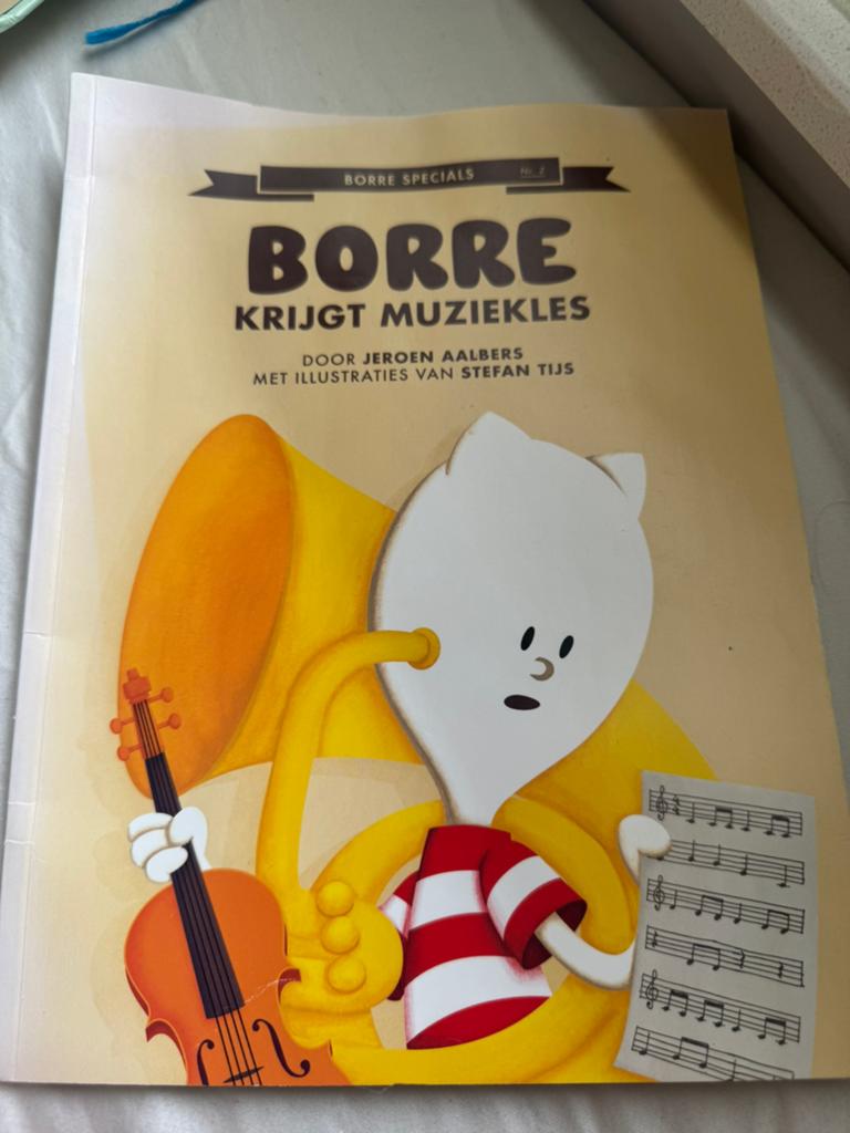 Borre krijgt muziekles – Jeroen Aalbers, Boeken, Verzenden, Nieuw, Uitklap-, Voel- of Ontdekboek, 3 tot 4 jaar