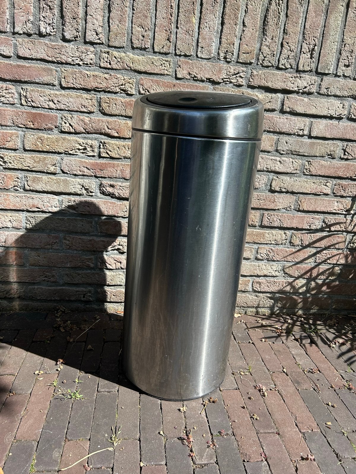 Brabantia Touch Bin Prullenbak 30L - Mat Steel, Huis en Inrichting, Ophalen, 50 – 75, Gebruikt, 20 tot 30 liter