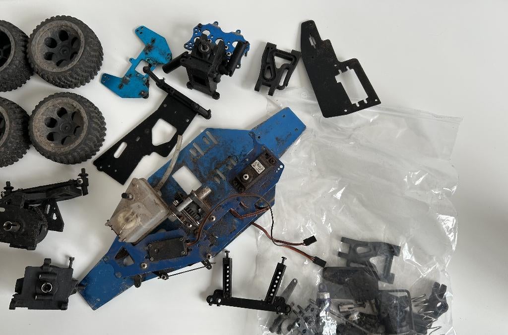 Nitro buggy 1/10 rc auto, Gebruikt, Auto offroad, Ophalen of Verzenden, Schaal 1:10