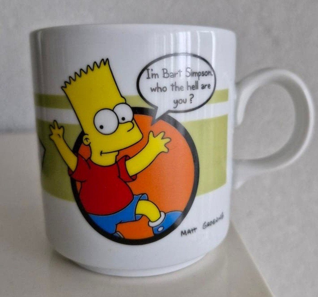 Beker Bart Simpson, Huis en Inrichting, Keuken | Servies, Ophalen of Verzenden, Zo goed als nieuw, Overige stijlen, Kop(pen) en/of Schotel(s)
