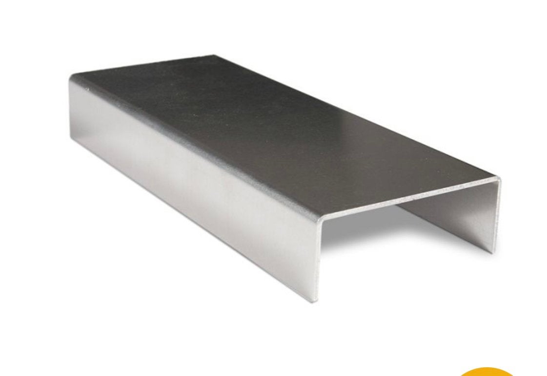 GEZOCHT: U profiel zink of aluminium afdekprofiel, Ophalen of Verzenden, Zo goed als nieuw, 250 mm of meer