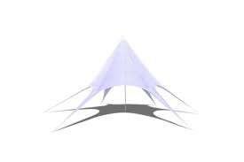 Stertent Prieel Partytent Wit 10, 12, 14 m ster GRATIS BZRGD, Verzenden, 6 meter of meer, Nieuw, Nvt