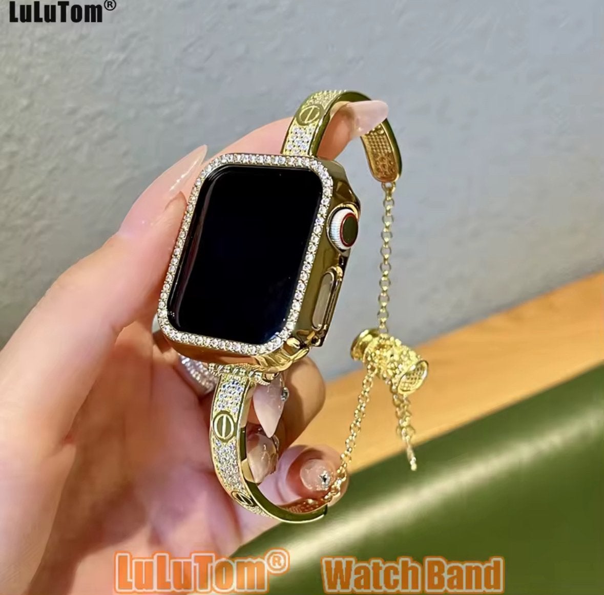 Apple Watch band 41mm armband bracelet ultra 14K goud nieuw, Overige kleuren, Nieuw, Ophalen of Verzenden, Goud