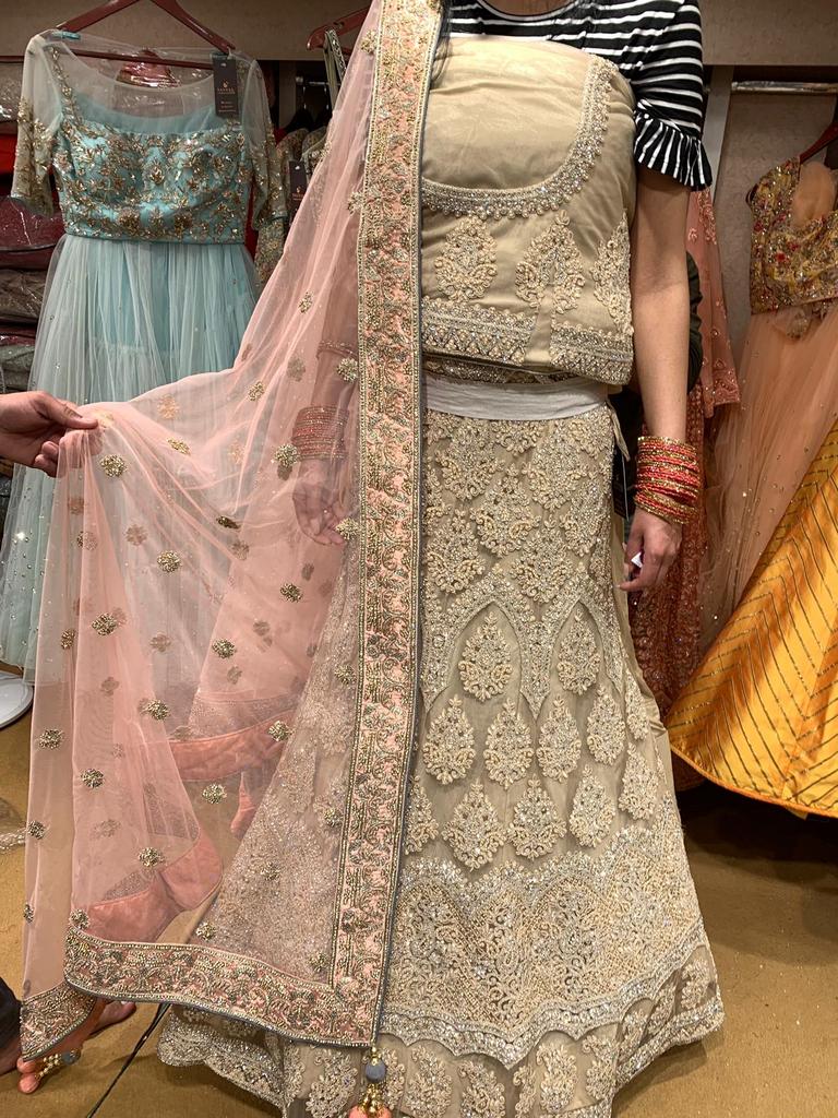 Lengha nieuw, Kleding | Dames, Gelegenheidskleding, Nieuw, Overige typen, Maat 38/40 (M), Beige, Ophalen of Verzenden