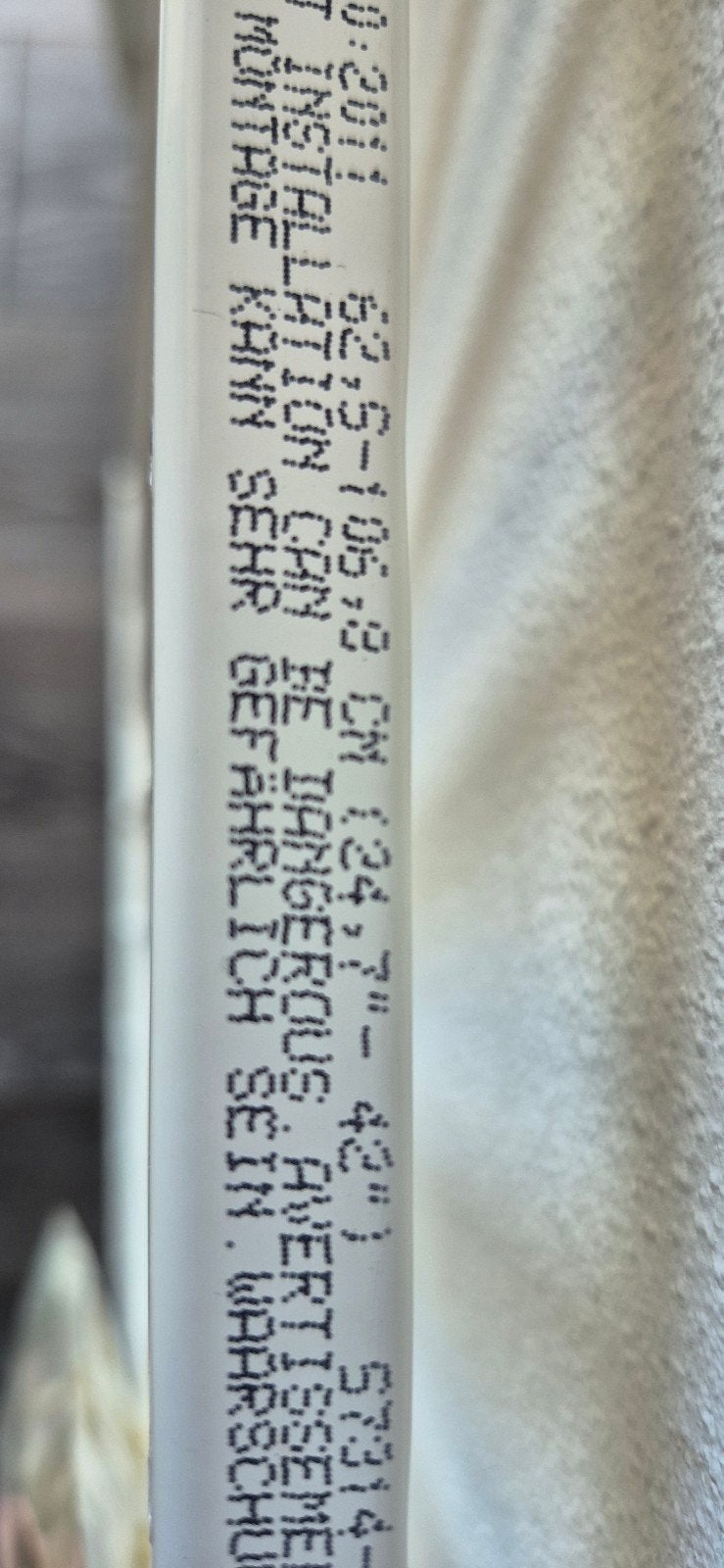 traphekje verstelbaar wit, Ophalen, Gebruikt, 100 tot 115 cm, Metaal of IJzer