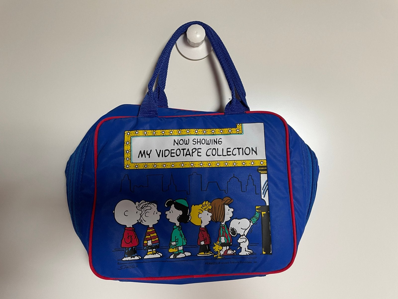 Vintage Peanuts videotape tas - Snoopy & vrienden, Verzamelen, Speelgoed, Ophalen of Verzenden, Gebruikt