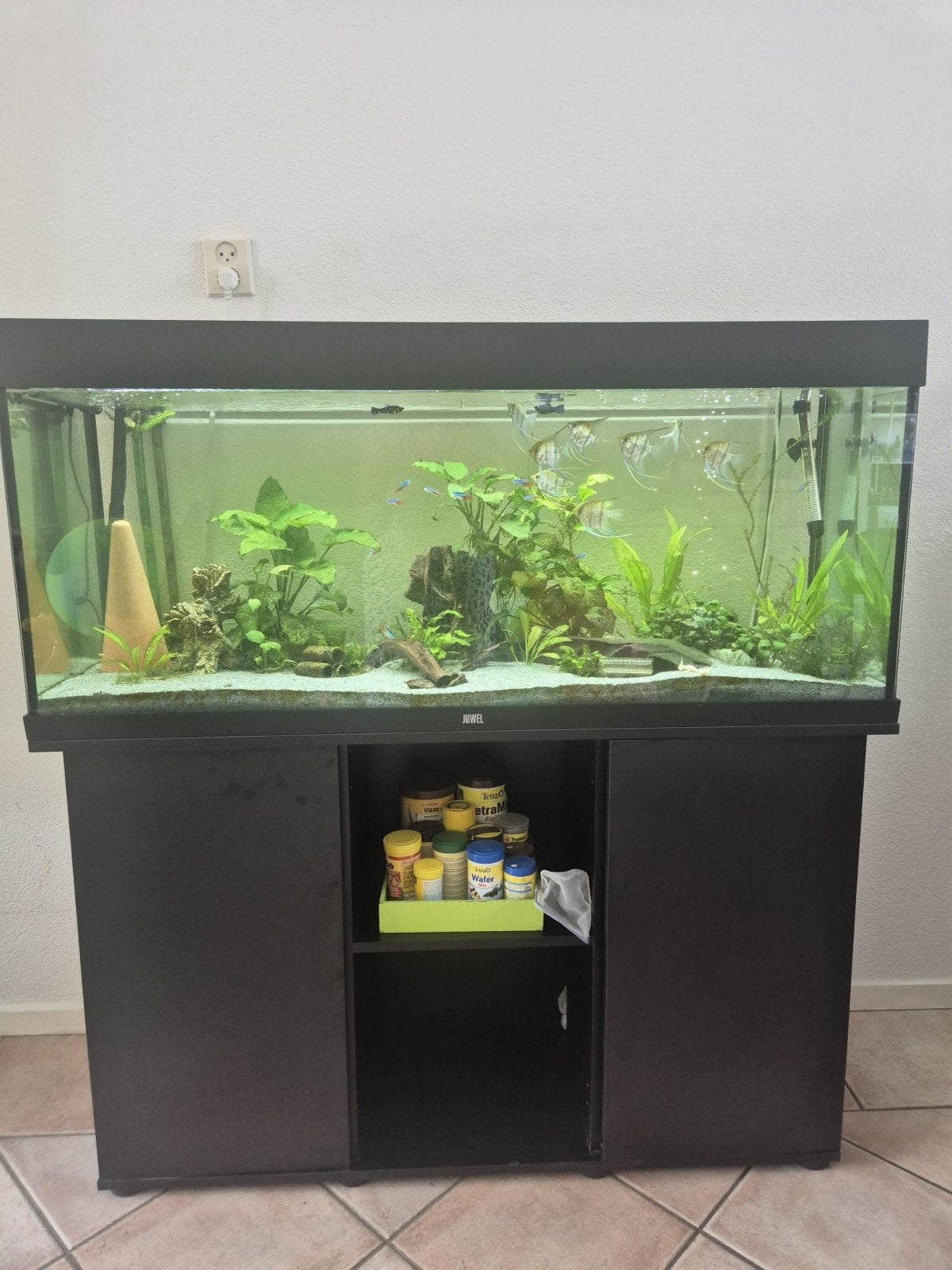 juwel 240 aquarium compleet, Dieren en Toebehoren, Ophalen, Gebruikt, Gevuld zoetwateraquarium, Juwel