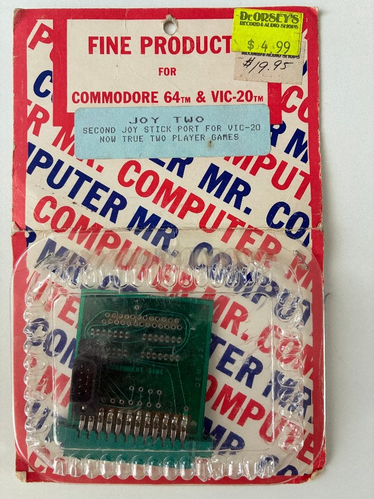 Zeldzame Mr. Computer Joy II joystick adapter VIC-20 C64 NOS, Computers en Software, Vintage Computers, Ophalen of Verzenden