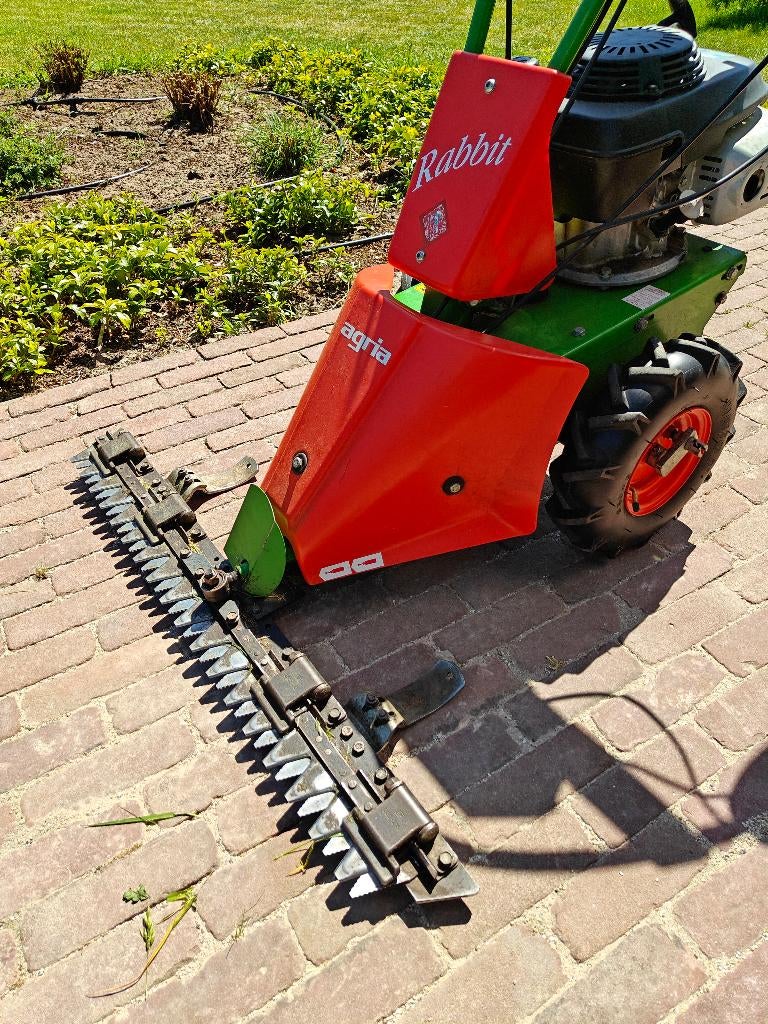 Agria Rabbit 5100 grasmaaier met maaibalk en sneeuwschuiver, Ophalen, Zo goed als nieuw, Overige soorten, Honda