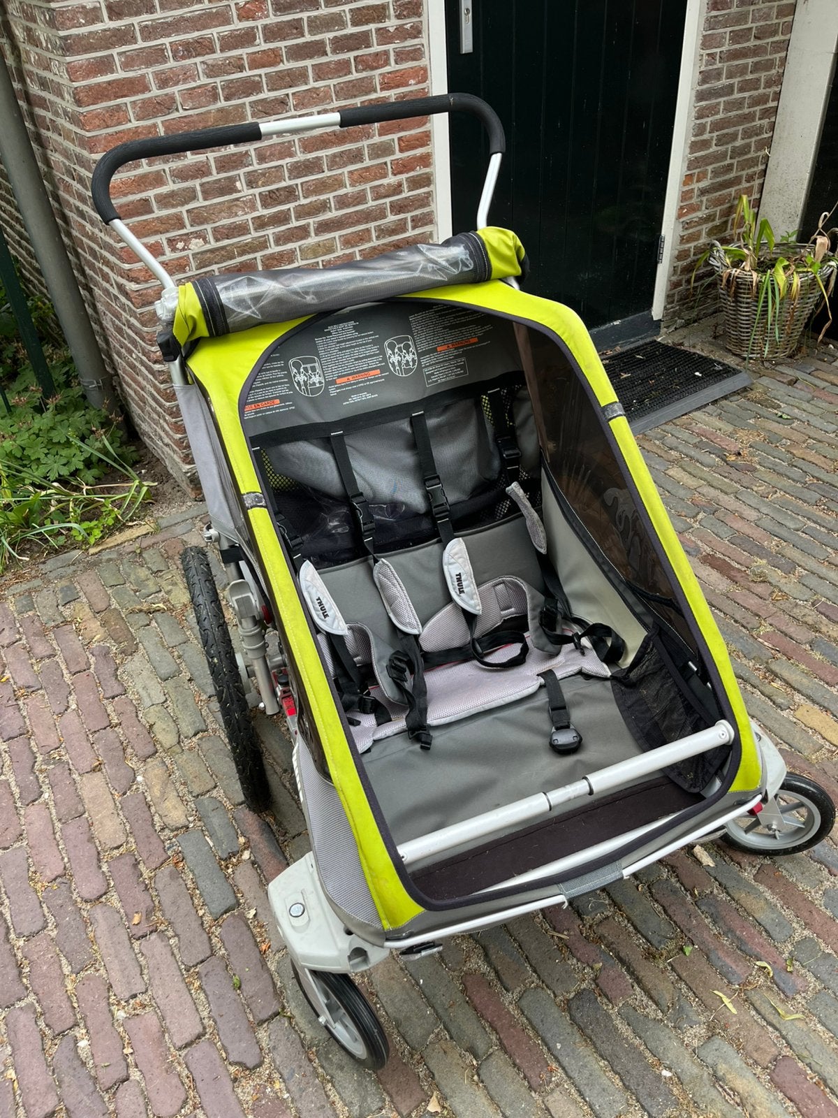Thule Chariot Cougar 2p multifunctionele fietskar, Ophalen, Gebruikt, Opvouwbaar, 20 tot 40 kg