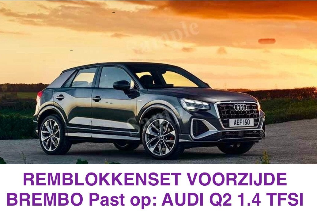REMBLOKKENSET VOORZIJDE BREMBO Past op: AUDI Q2 1.4 TFSI, Ophalen of Verzenden, Audi