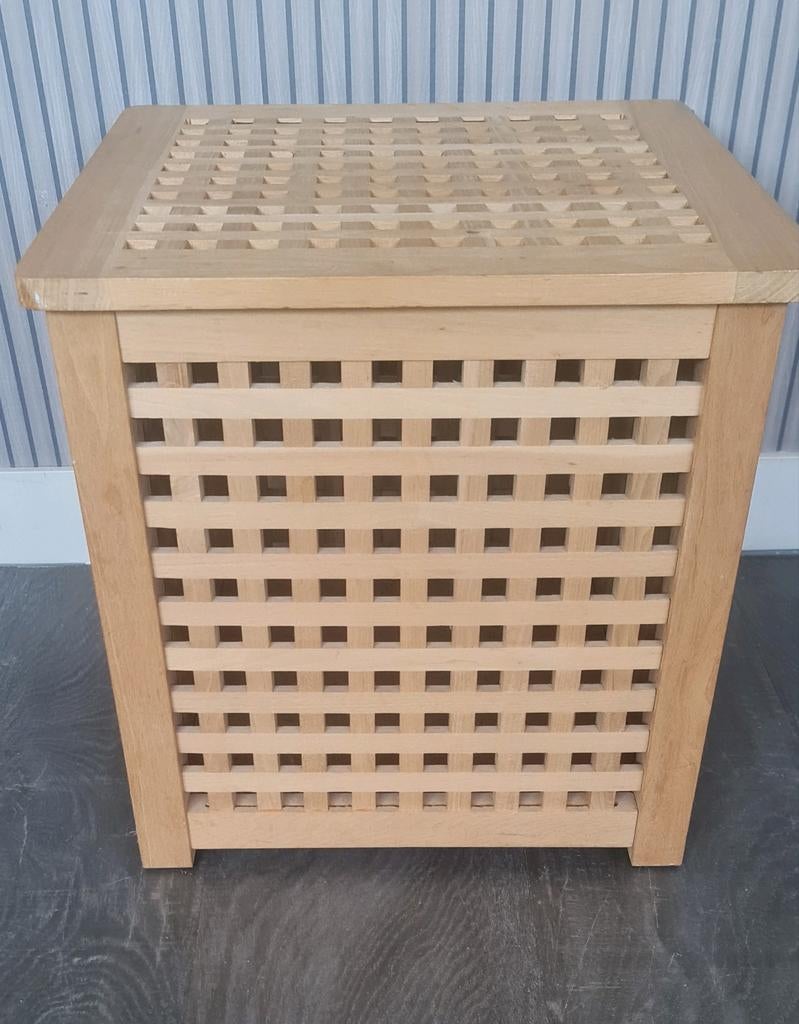 Ikea HOL, houten opbergkist / wasmand, Ophalen, Hout, Bruin, Landelijk