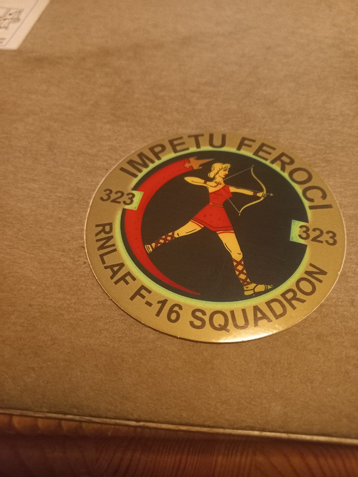 RNLAF F-16 Squadron 323 'Diana' sticker, Ophalen of Verzenden