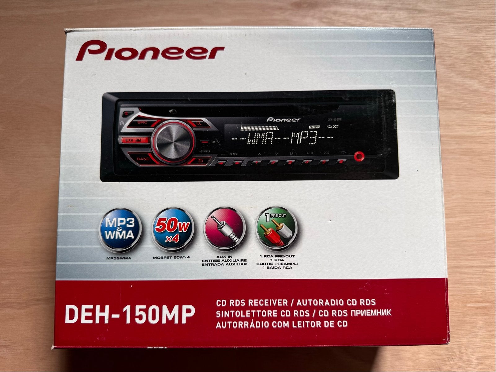 Pioneer DEH-150MP Autoradio CD RDS MP3/WMA Speler, Auto diversen, Ophalen, Zo goed als nieuw