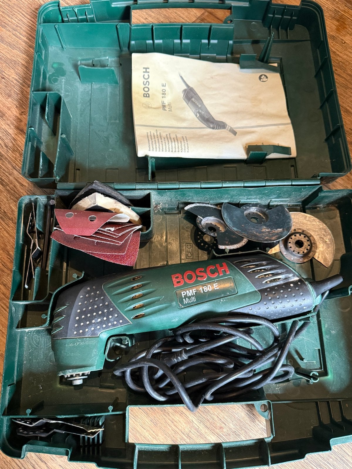 Bosch PMF 180 E Multi-tool met accessoires, Ophalen of Verzenden, Gebruikt