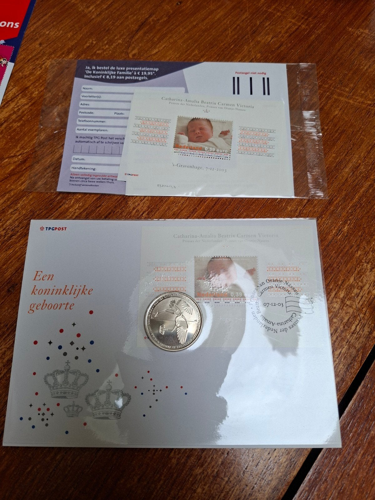 Postzegel en munt ter ere van de geboorte van Amalia, Ophalen, Overige typen