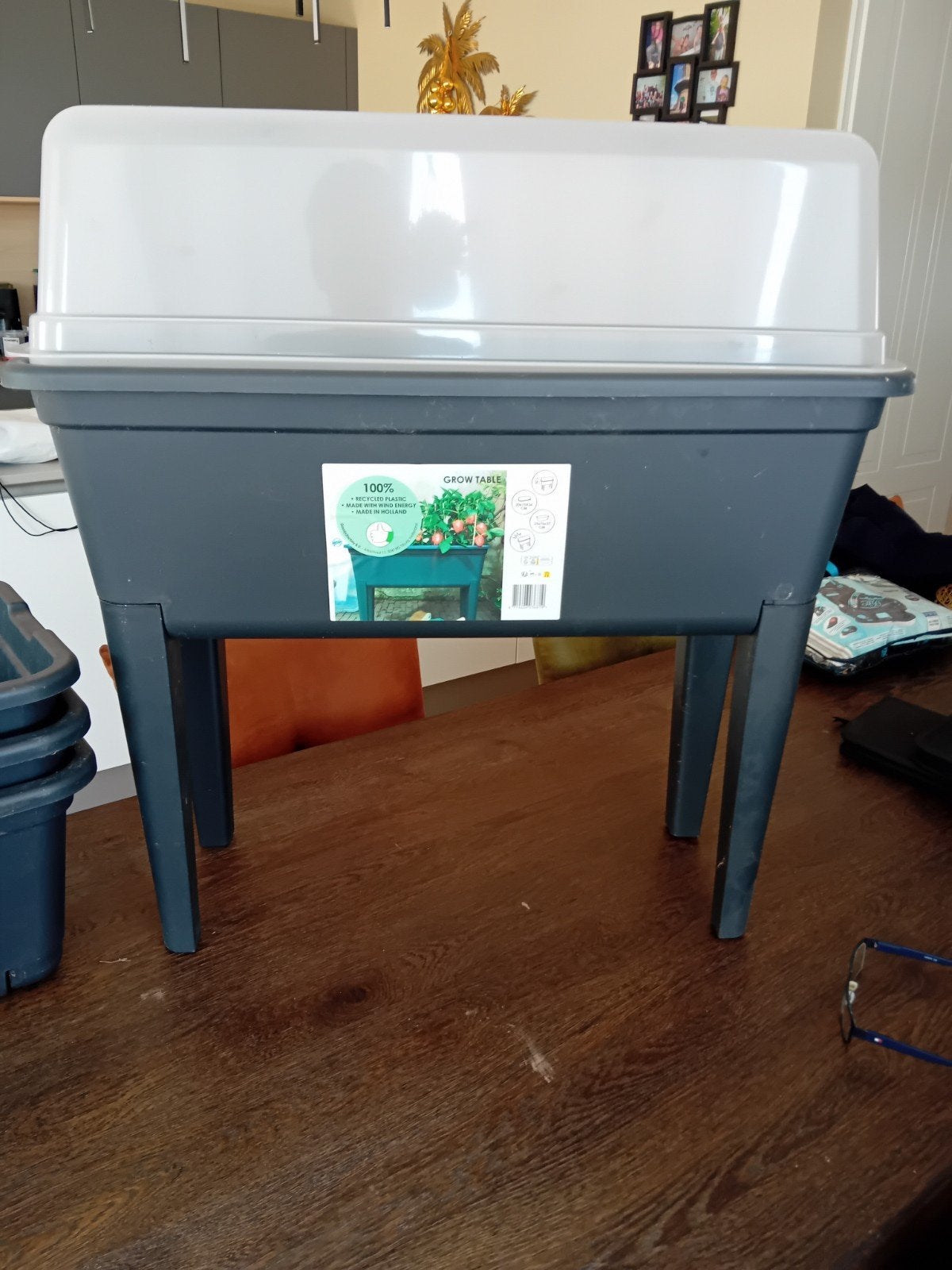 Kweektafel met deksel - 4 stuks compleet, Tuin en Terras, Kweekspullen, Ophalen, Zo goed als nieuw, Kweektafel