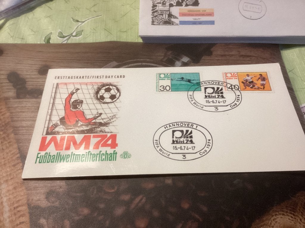 No5092 Voetbal WK 1974 Heb ook Nederland jaargangen fdc 19, Ophalen, Onbeschreven, Europa