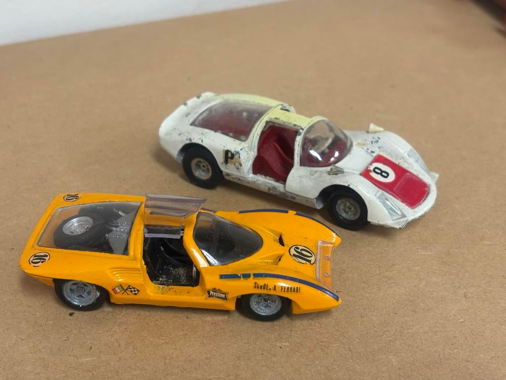 Politoys Export Ferrari Berlinetta en andere raceauto, Overige merken, Gebruikt, Auto, 1:32 tot 1:50