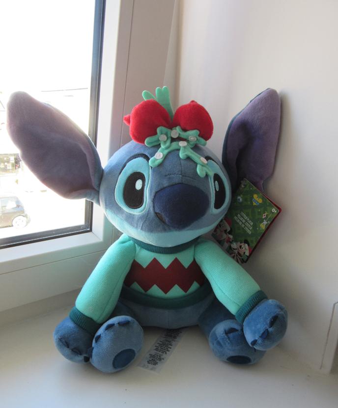 Disney Stitch knuffel kerst, Verzenden, Overige figuren, Nieuw, Knuffel