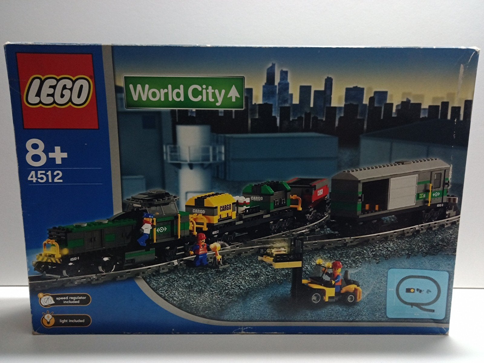 LEGO World City 4512 9V Trein - Compleet en Werkend, Ophalen of Verzenden, Gebruikt, Overige merken