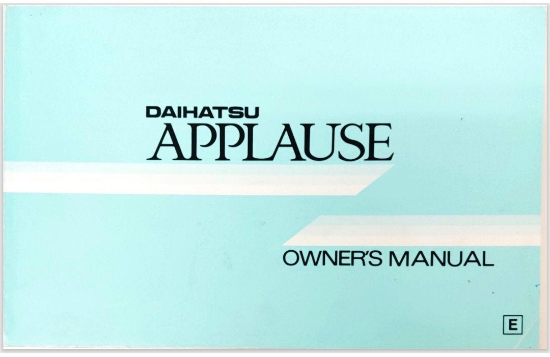 Daihatsu Applause Gebruikershandleiding, Ophalen of Verzenden