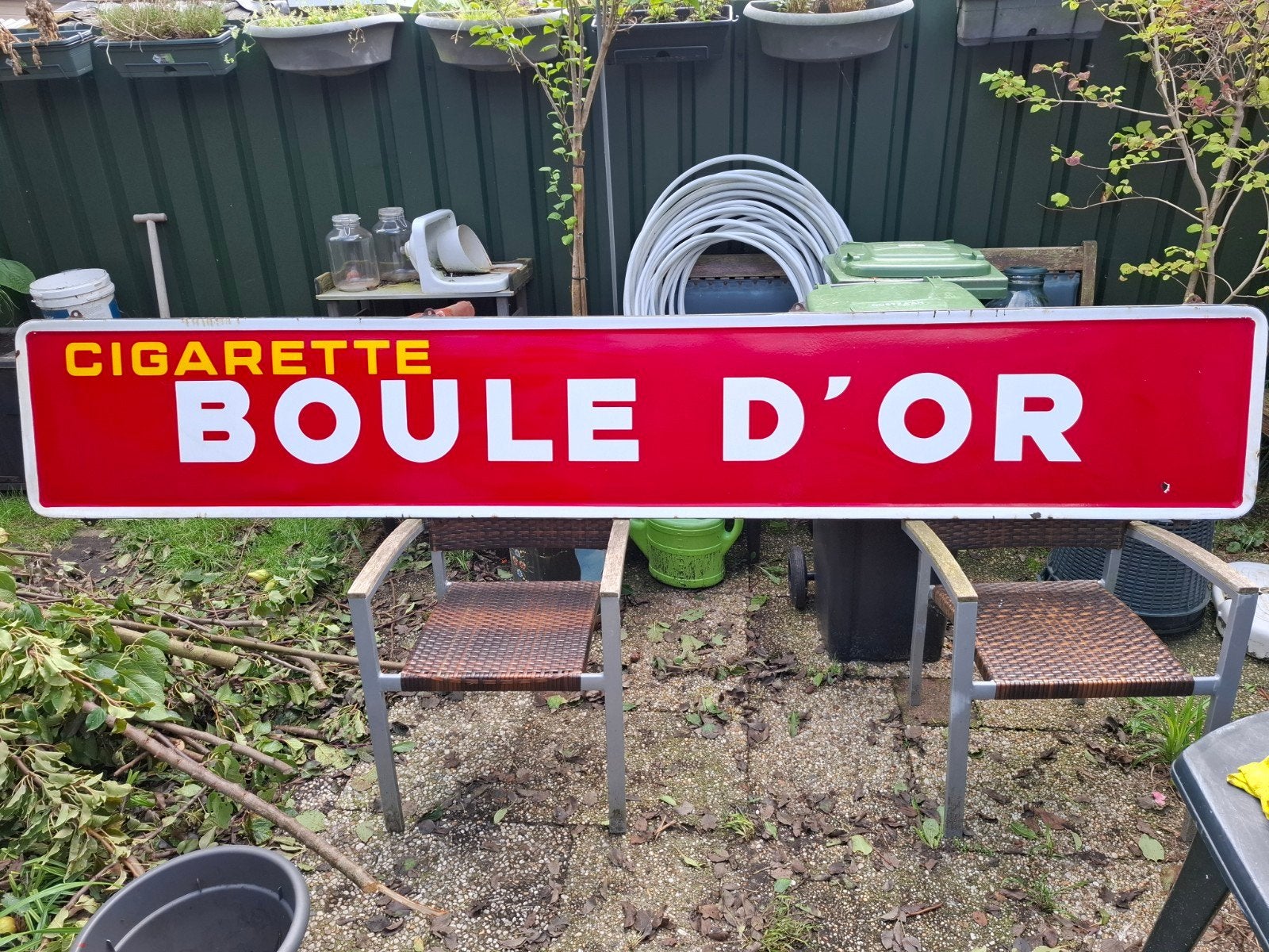 emaille bord, Ophalen