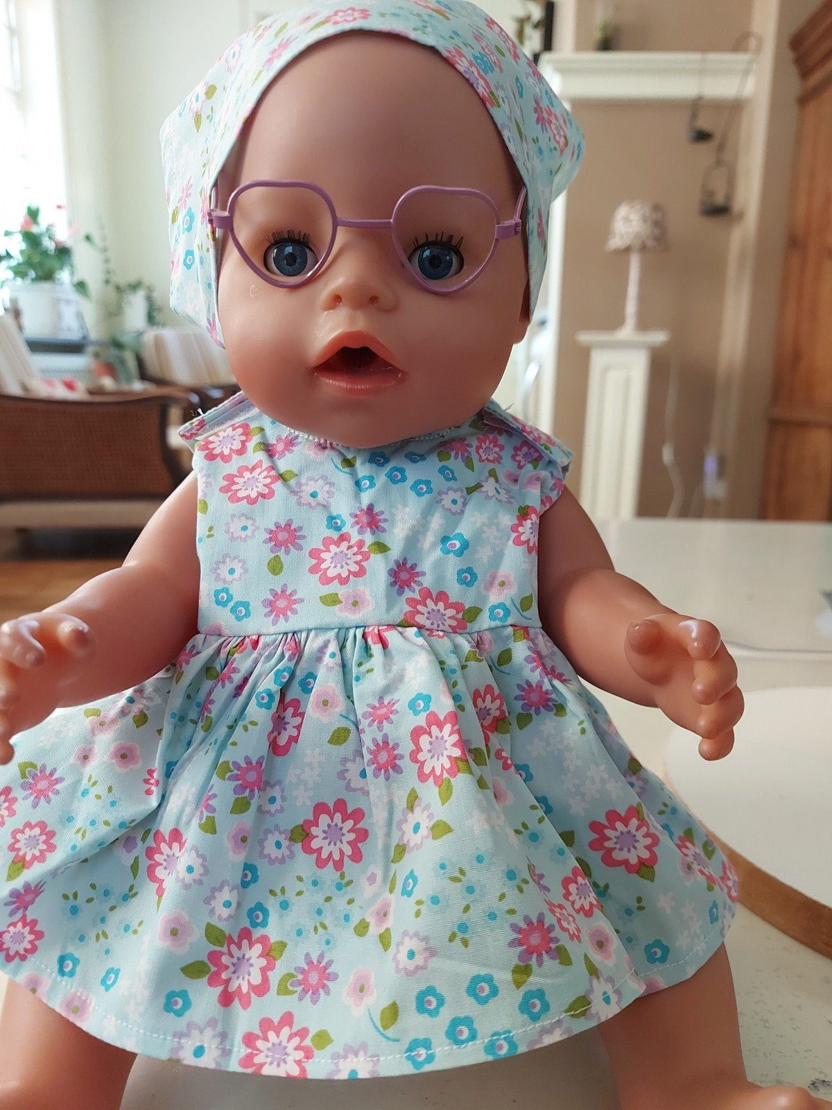 Leuke 2 delig set met bril baby born pop 43cm, Ophalen of Verzenden, Nieuw, Babypop
