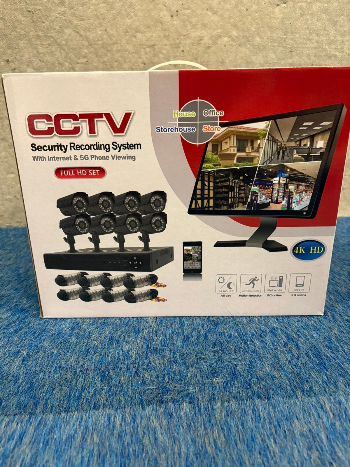 Nieuwe 4K ultra HD beveiligingscamera systeem met 8 camera’s, Ophalen, HD Ultra, Massakassa, Binnencamera