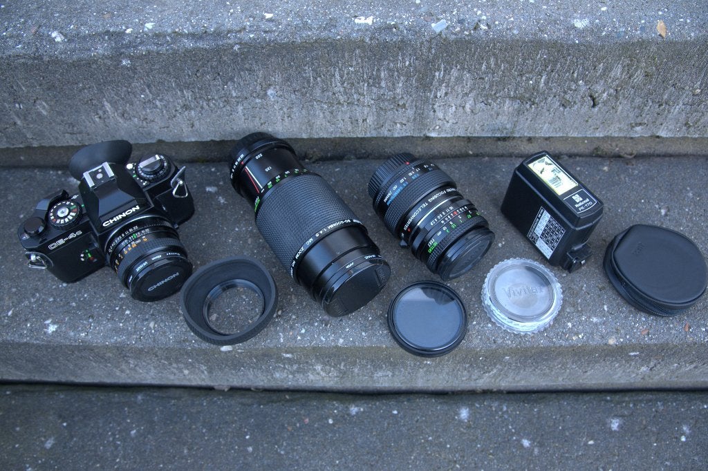 analoog  fototoestel te koop, Ophalen, Zo goed als nieuw, Spiegelreflex, Overige Merken