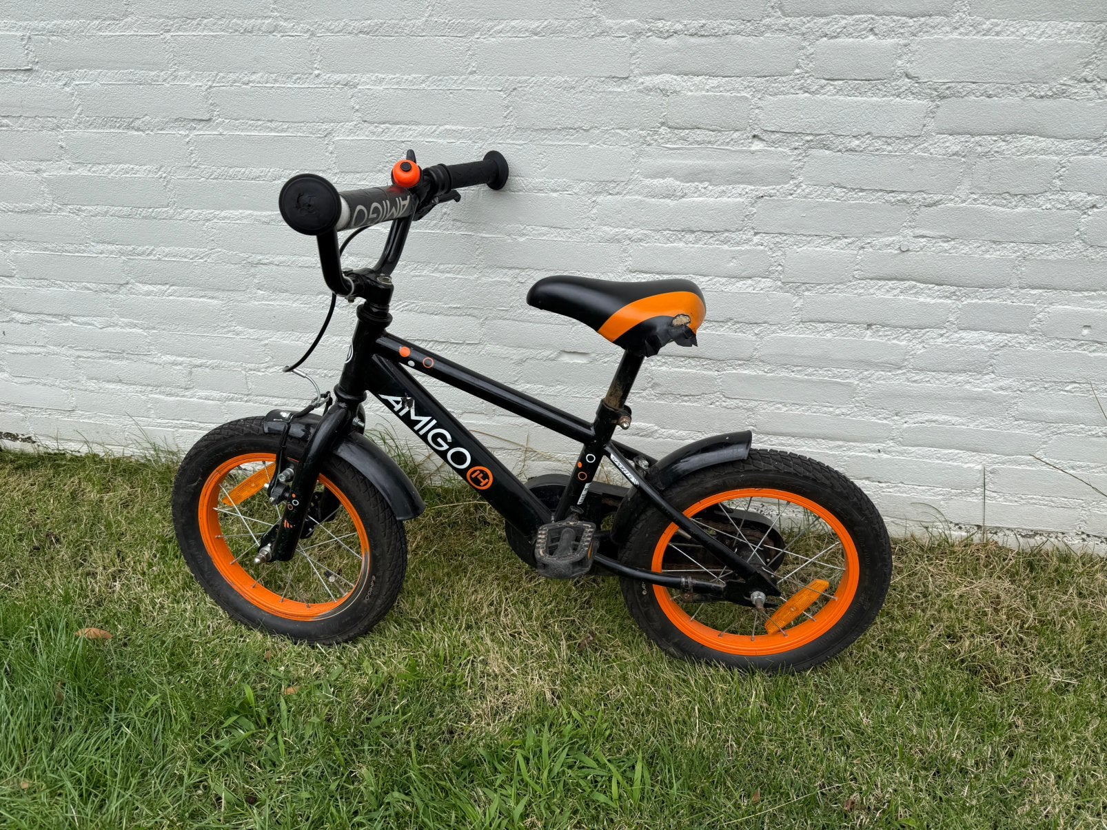 Gebruikte kinderfiets, Fietsen en Brommers, Ophalen, Gebruikt, Terugtraprem, Minder dan 16 inch