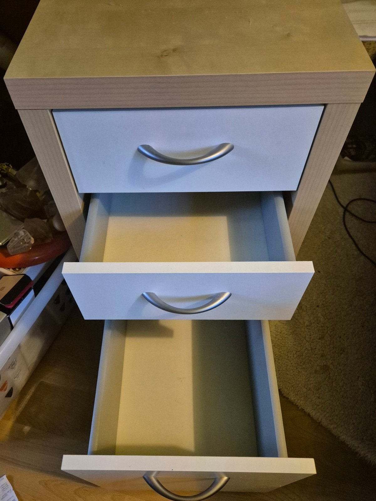 IKEA ALEX (?) bureauladekast met 3 laden en nieuwe wieltjes, Ophalen, Minder dan 50 cm, Gebruikt, 3 of 4 laden