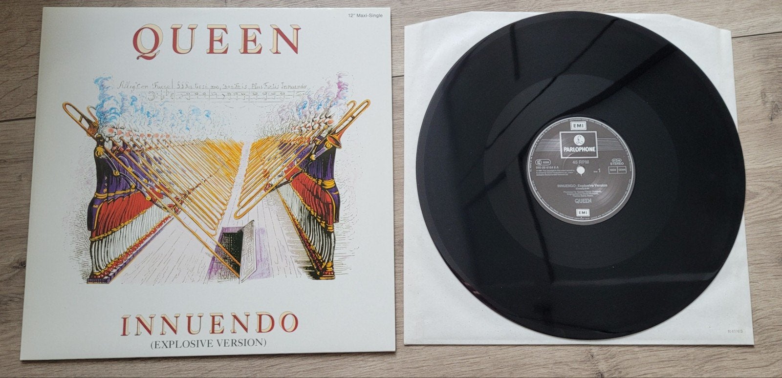 Queen 12" Maxi vinyl Innuendo, Ophalen of Verzenden, Zo goed als nieuw, 12 inch, Poprock