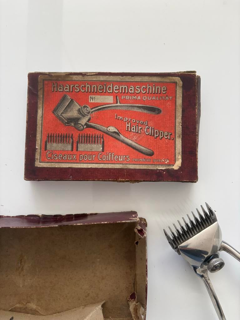 Vintage tondeuse uit de ‘30/‘40 (kapper, kapsalon, antiek), Antiek en Kunst, Ophalen of Verzenden