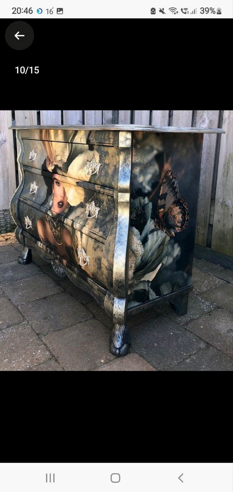 AANBIEDING gerestylde Ladekast, Zo goed als nieuw, 3 of 4 laden, Minder dan 100 cm, 25 tot 50 cm