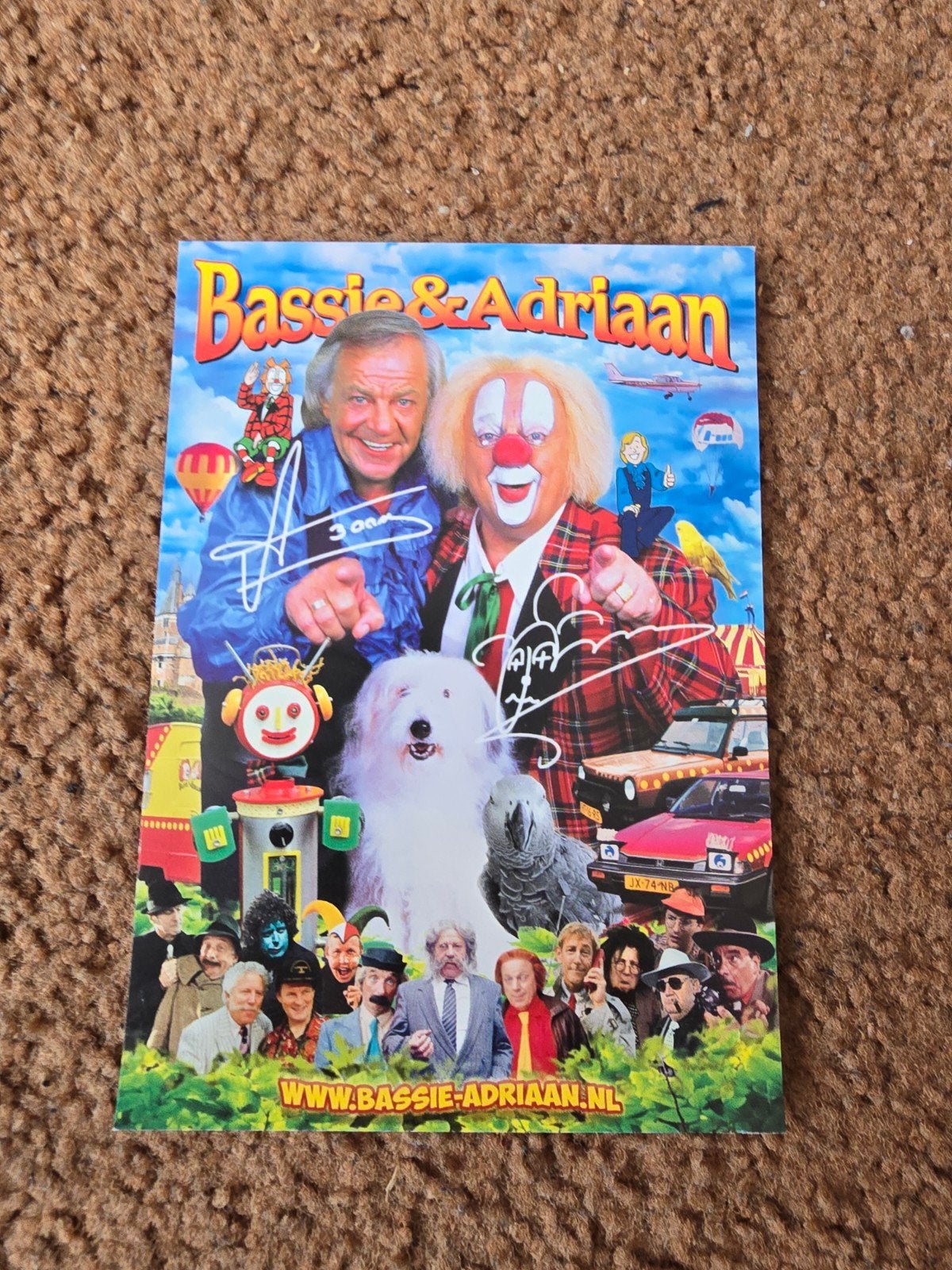 Bassie en adriaan promotie handtekeningenkaart, Ophalen of Verzenden