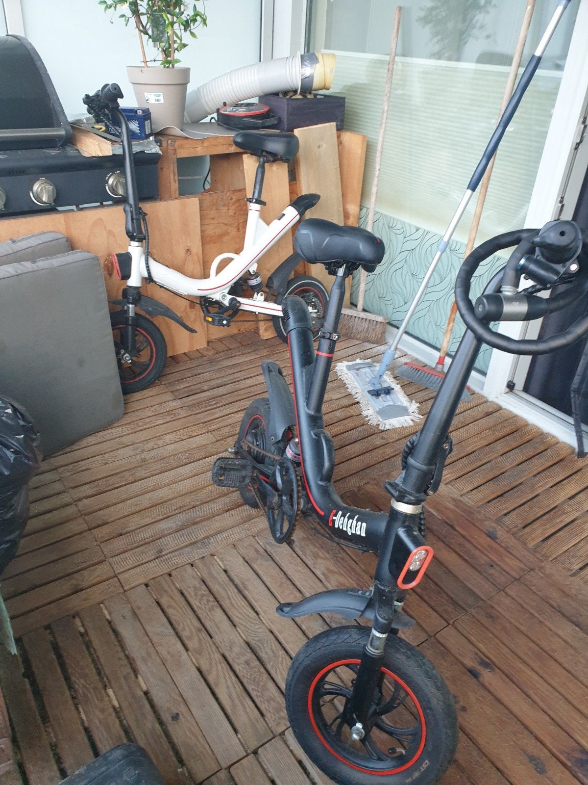 Ouxi V1 opvouwbare elektrische fietsen 2x, Gebruikt, Minder dan 47 cm, 30 tot 50 km per accu, Ophalen
