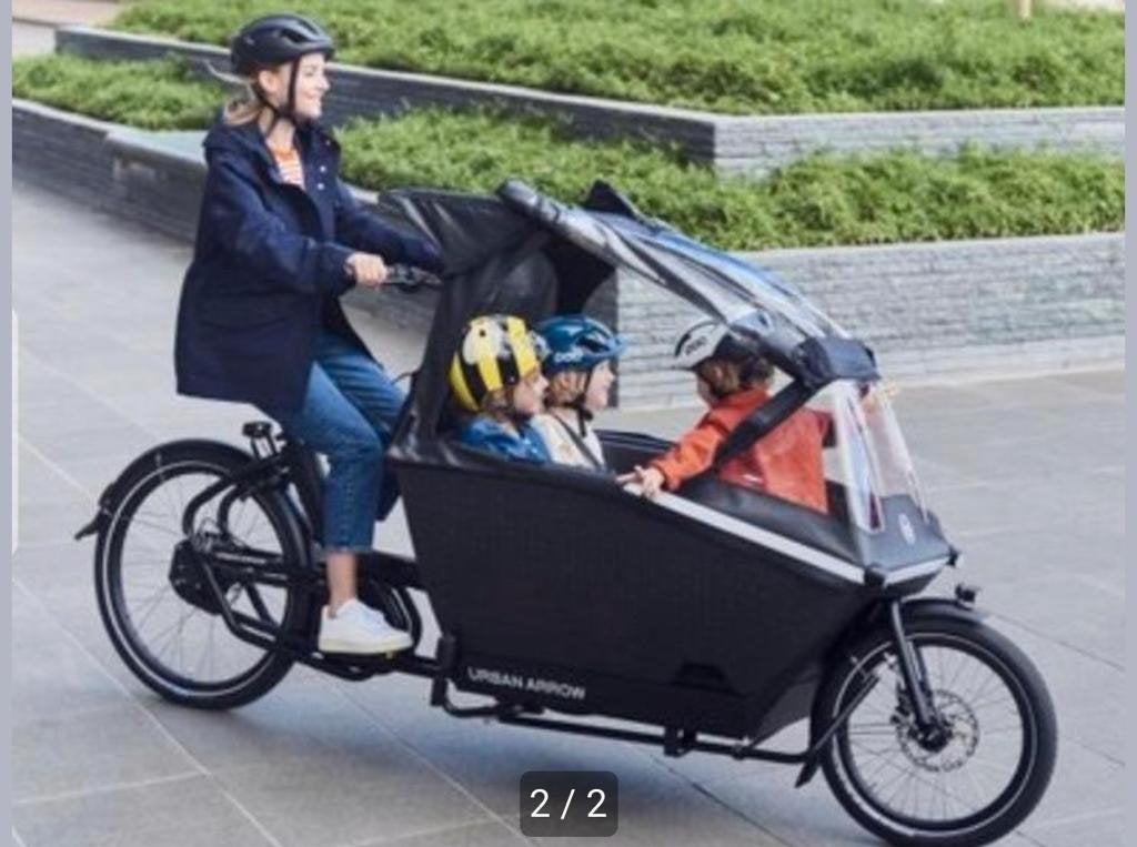 Urban Arrow Active Line+ Family bakfiets in nieuwstaat vanaf, Fietsen en Brommers, Fietsen | Bakfietsen, Niet ingevuld, 3 kinderen