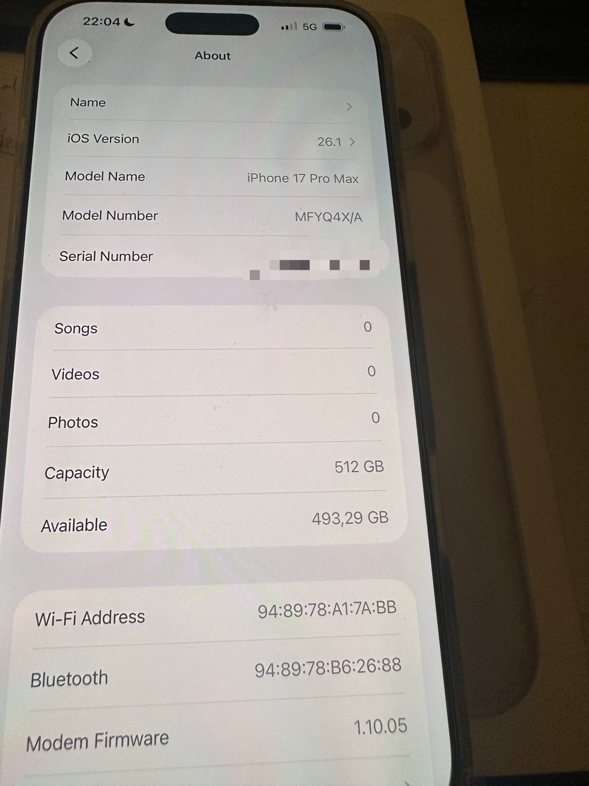 iPhone 17 Pro Max 512 GB nanoSIM+ esim unlocked, Telecommunicatie, Mobiele telefoons | Apple iPhone, Zo goed als nieuw, 512 GB