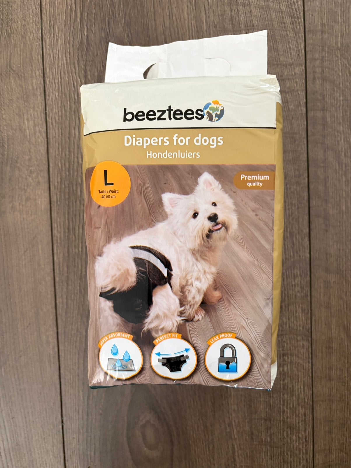 Hondenluiers zwart Beeztees maat L, Beeztees, Ophalen of Verzenden, Nieuw