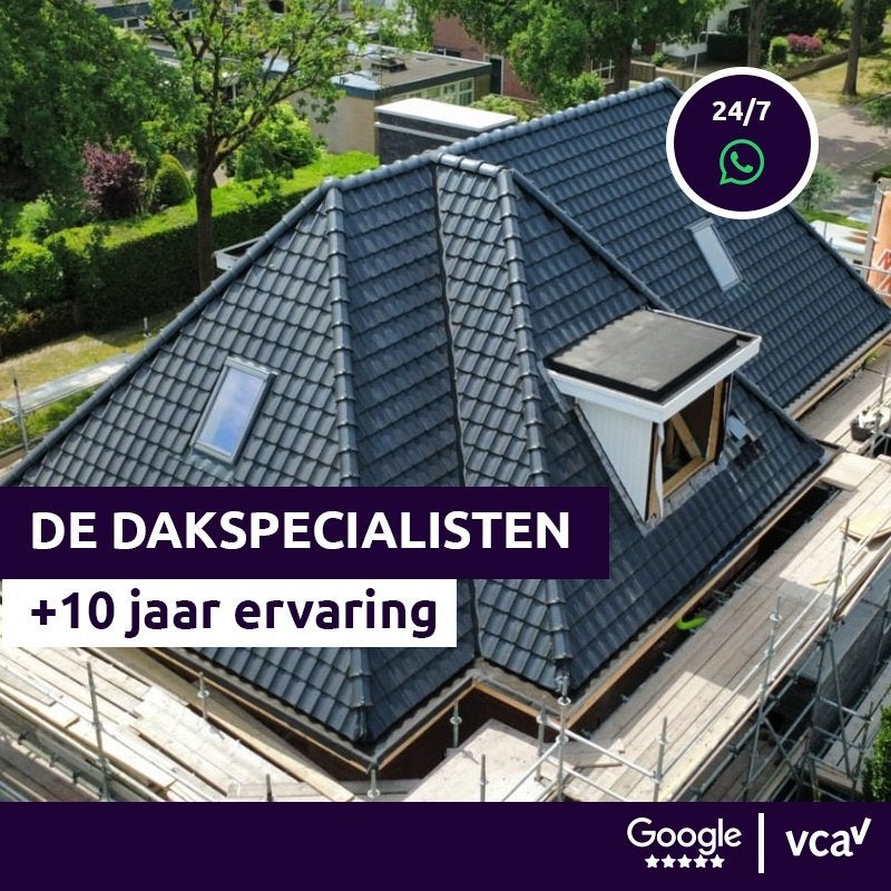DAKDEKKER NODIG? ️ APP DE DAKSPECIALISTEN 24/7!, Steen of Klei, Zwart, Nieuw, Ophalen of Verzenden