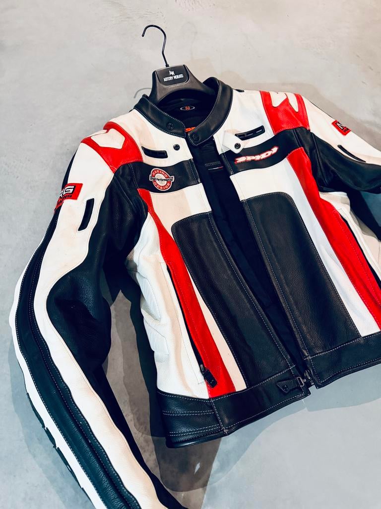 Spidi leather motorcycle jacket, Motoren, Kleding | Motorkleding, Ophalen, Tweedehands, Heren, Jas | leer