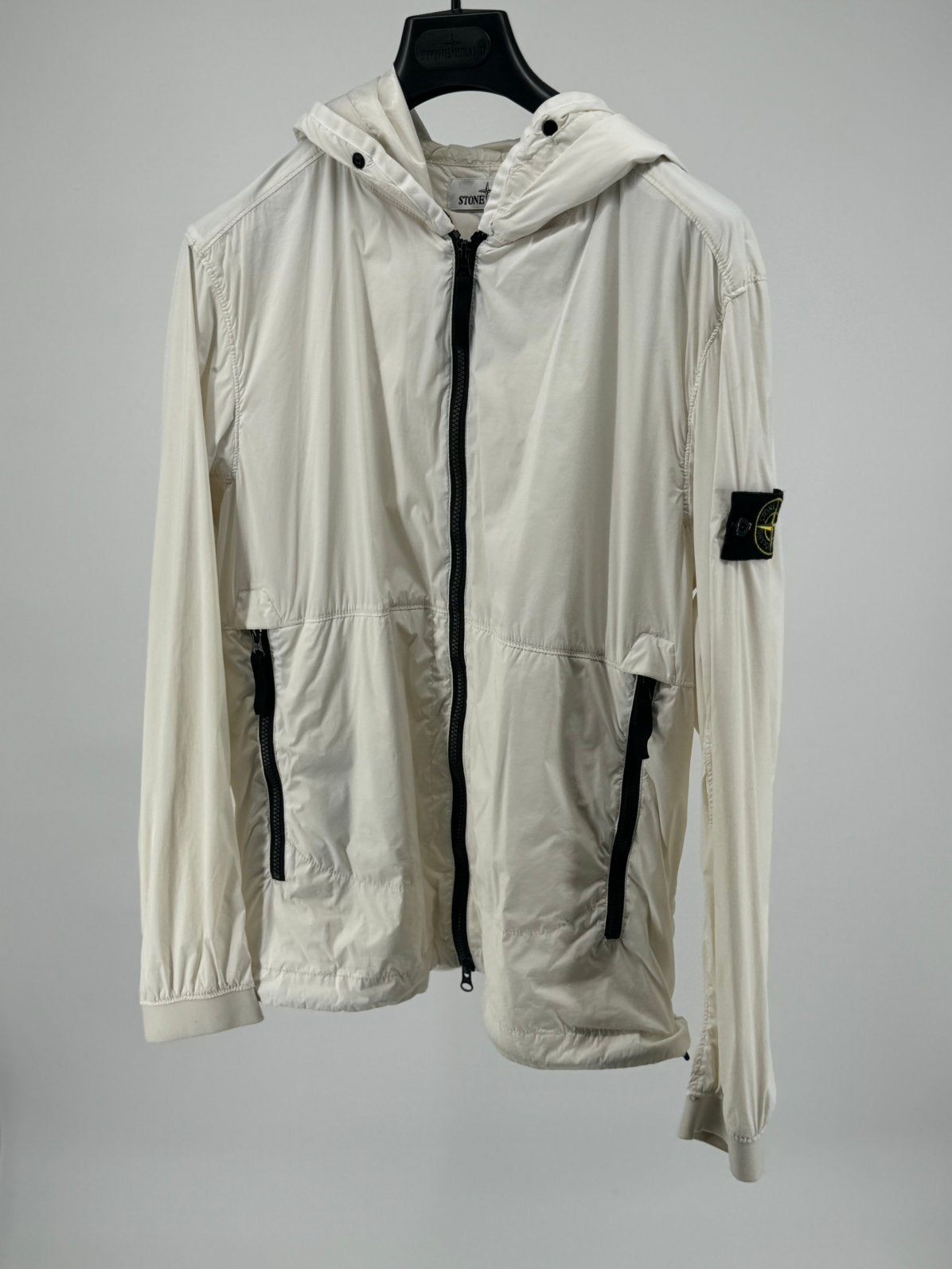 Stone Island Skin Touch Nylon - Tc - Maat Small, Stone, Wit, Ophalen of Verzenden, Zo goed als nieuw